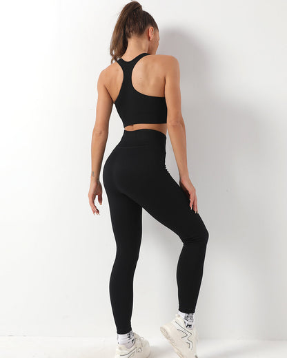 Leggings senza cuciture Wella - Nero