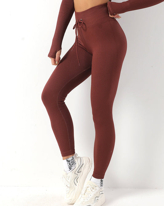 Leggings senza cuciture Wella - Caffè
