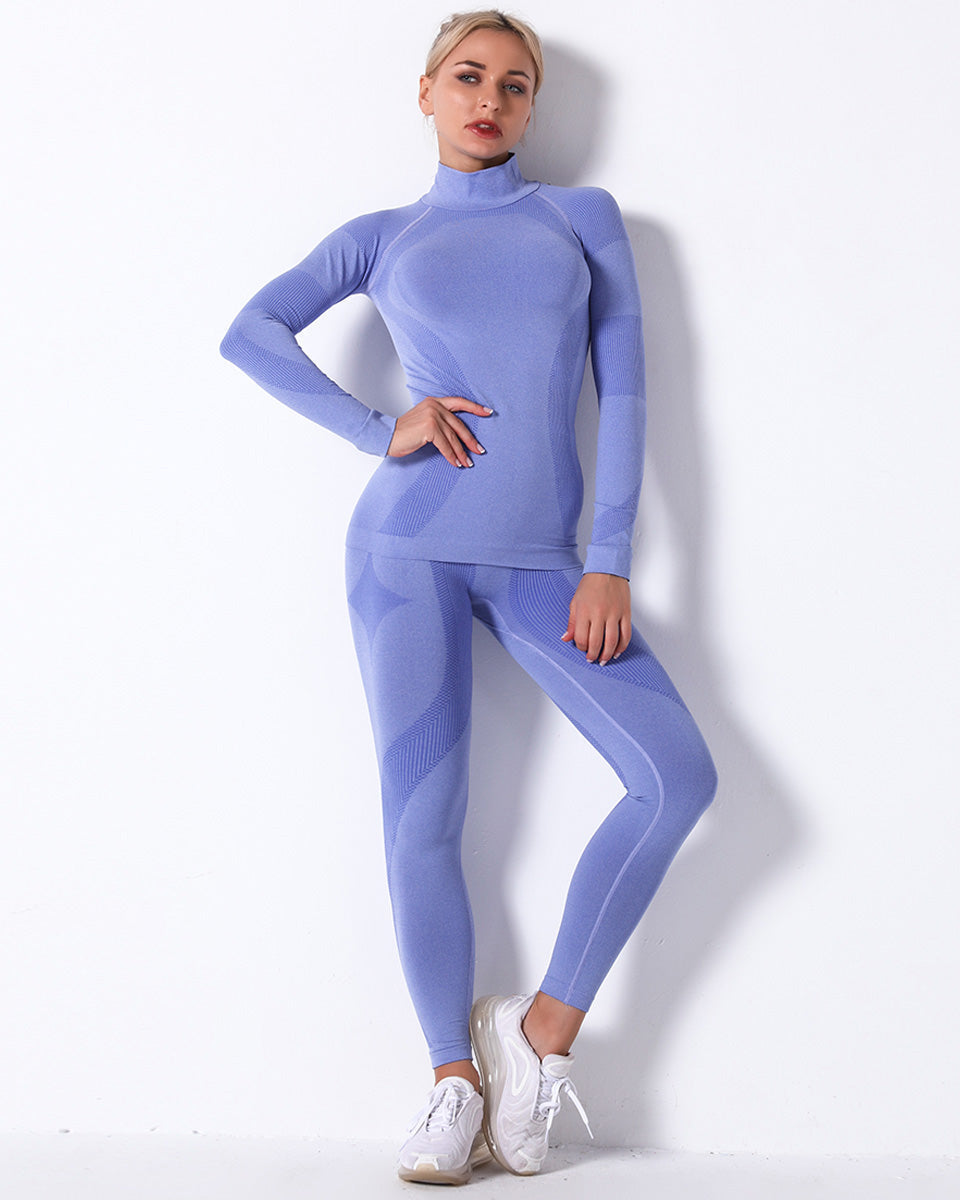 Leggings senza cuciture Wilder - Blu