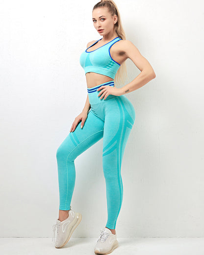 Leggings senza cuciture Willo Fox - Ciano