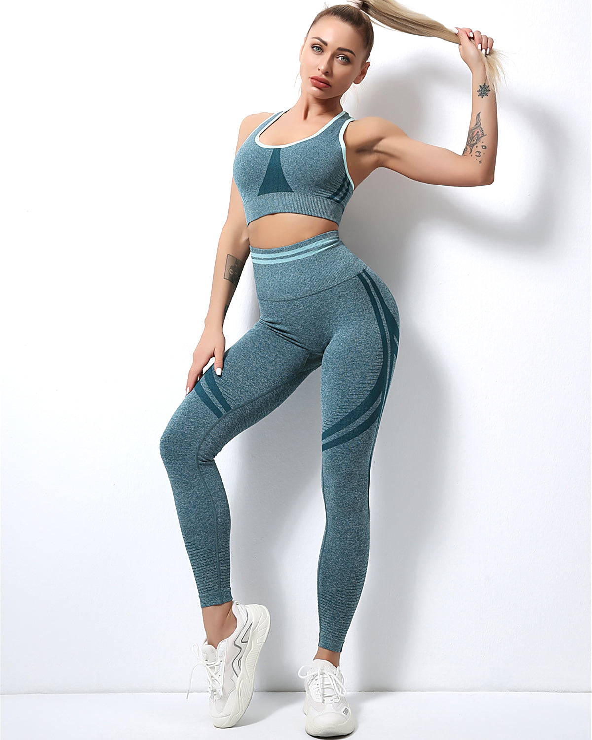 Leggings senza cuciture Willo Fox - Verde scuro