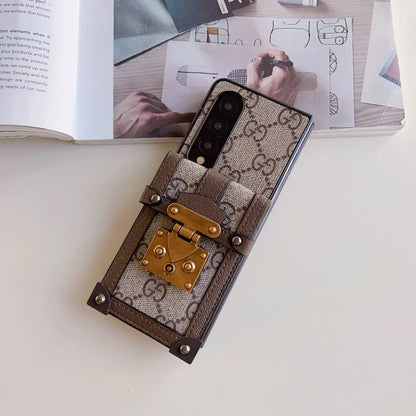 Retro Lock Card Holder Galaxy Case For Samsung