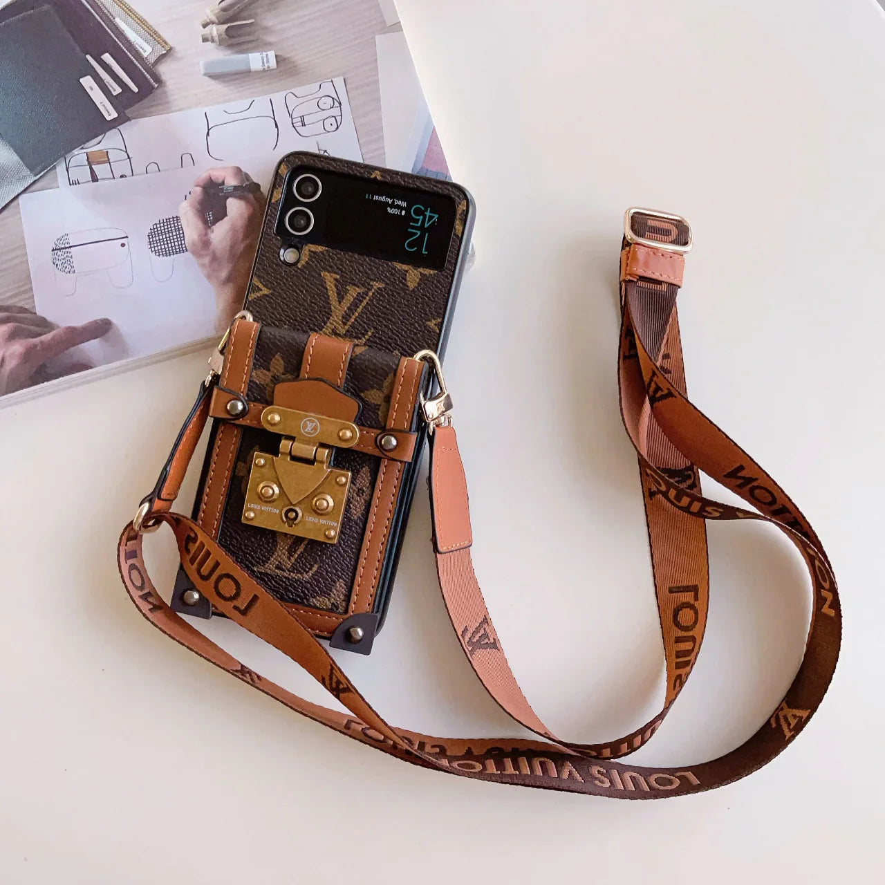 Retro Lock Kartenhalter Galaxy Case für Samsung