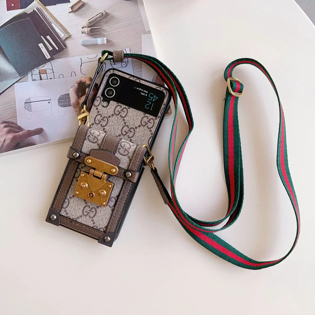 Retro Lock Kartenhalter Galaxy Case für Samsung