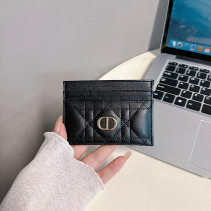 Porta carte in pelle goffrata