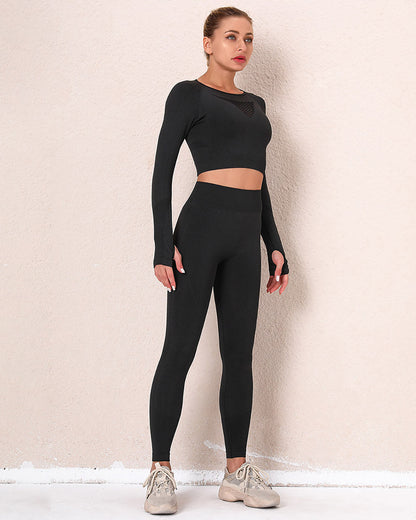 Leggings senza cuciture Xoco Hyperflex - Nero