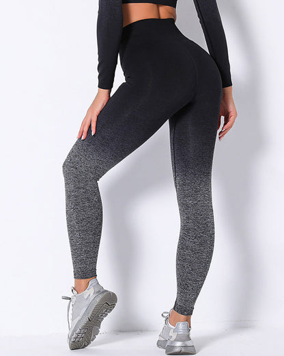 Leggings senza cuciture Yassi Ombre - Grigio