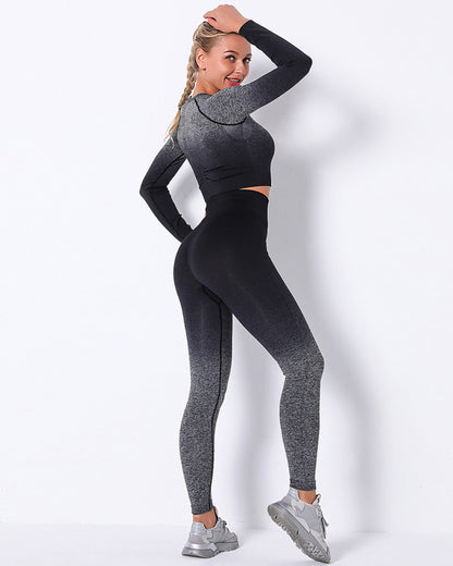 Leggings senza cuciture Yassi Ombre - Grigio